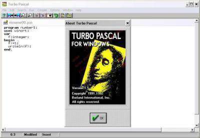 Turbo pascal windows